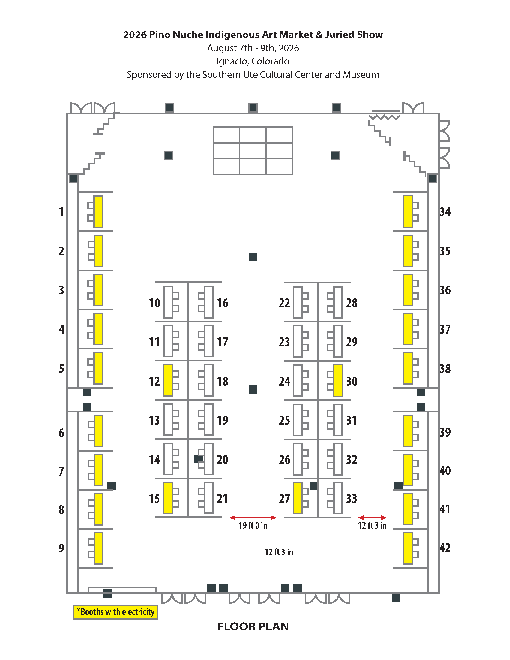 Pino Niche Art Market Floor Plan 2026
