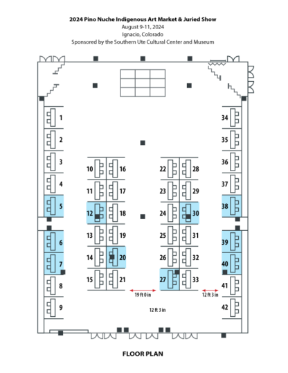 image of art market booth map
